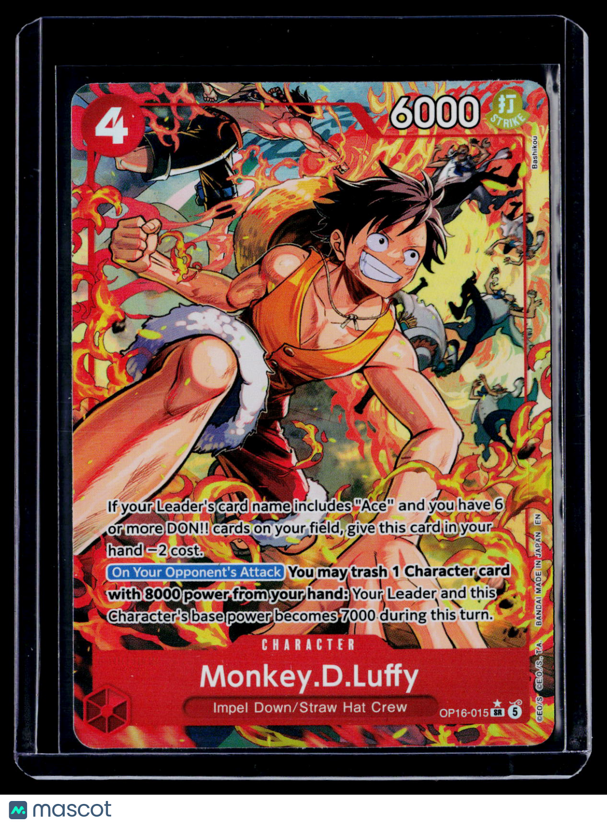One Piece Monkey.D.Luffy OP16-015 Alternate SR