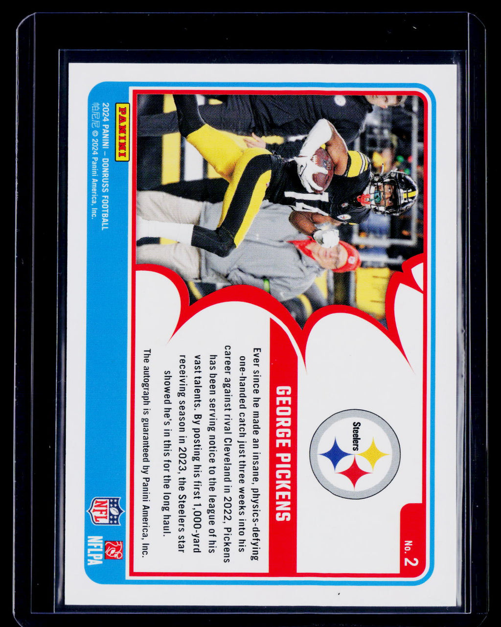 2024 Donruss George Pickens Action All Pros Auto 90/299