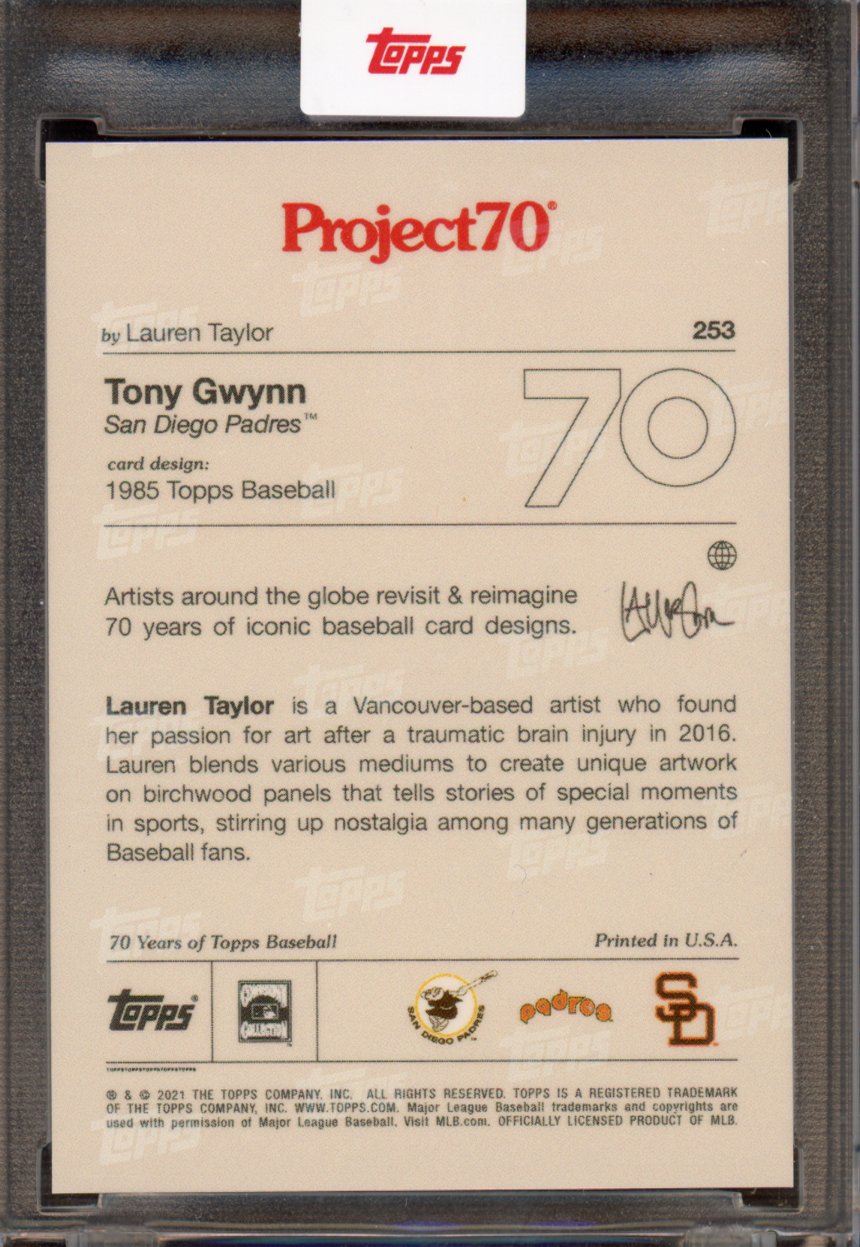 2021 Topps Project 70 Tony Gwynn Lauren Taylor 253