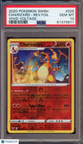 2020 Pokemon SWSH Charizard Reverse Foil Vivid Voltage PSA 10