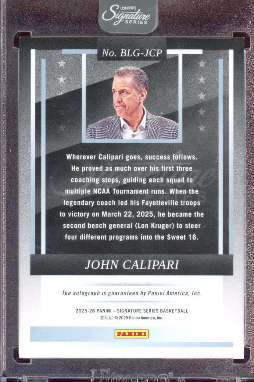 2025-26 Signature Series John Calipari Auto 27/49