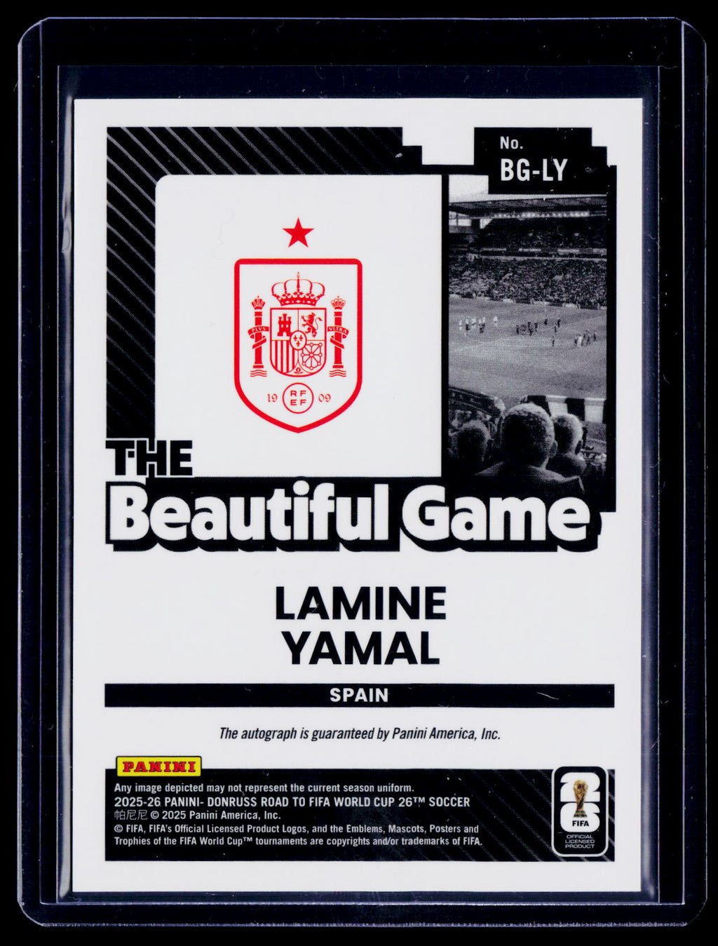 2025-26 Donruss Road To The World Cup Lamine Yamal Auto