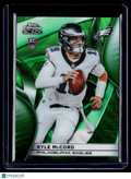 2025 Topps Chrome Black Kyle McCord Rookie Green Wave 60/99 RC