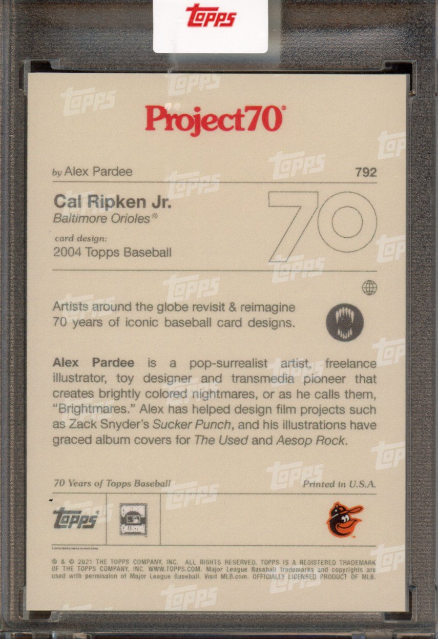 2021 Topps Project 70 Cal Ripken Jr. Alex Pardee 792