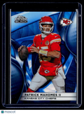 2025 Topps Chrome Black Patrick Mahomes Blue Wave 108/150