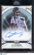 2025 Topps Chrome Black CJ Stroud White Ivory Auto 26/50