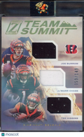 2021 Panini Zenith Joe Burrow Tee Higgins Ja'marr Chase Team Summit Patch 59/149