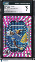 2023 Mosaic Quentin Johnston Rookie Pink Swirl FOTL 10/11 CGC 9
