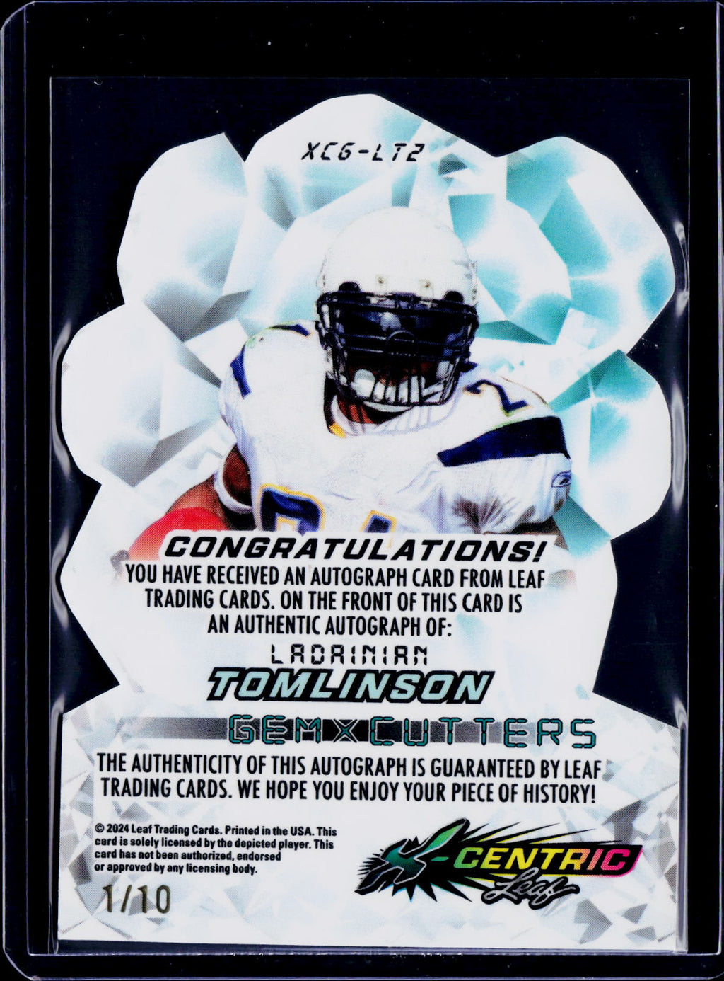 2024 Leaf X-Centric LaDainian Tomlinson Auto 1/10