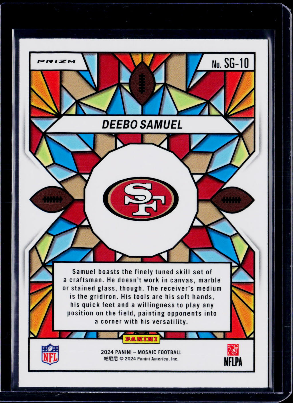 2024 Mosaic Deebo Samuel Stained Glass