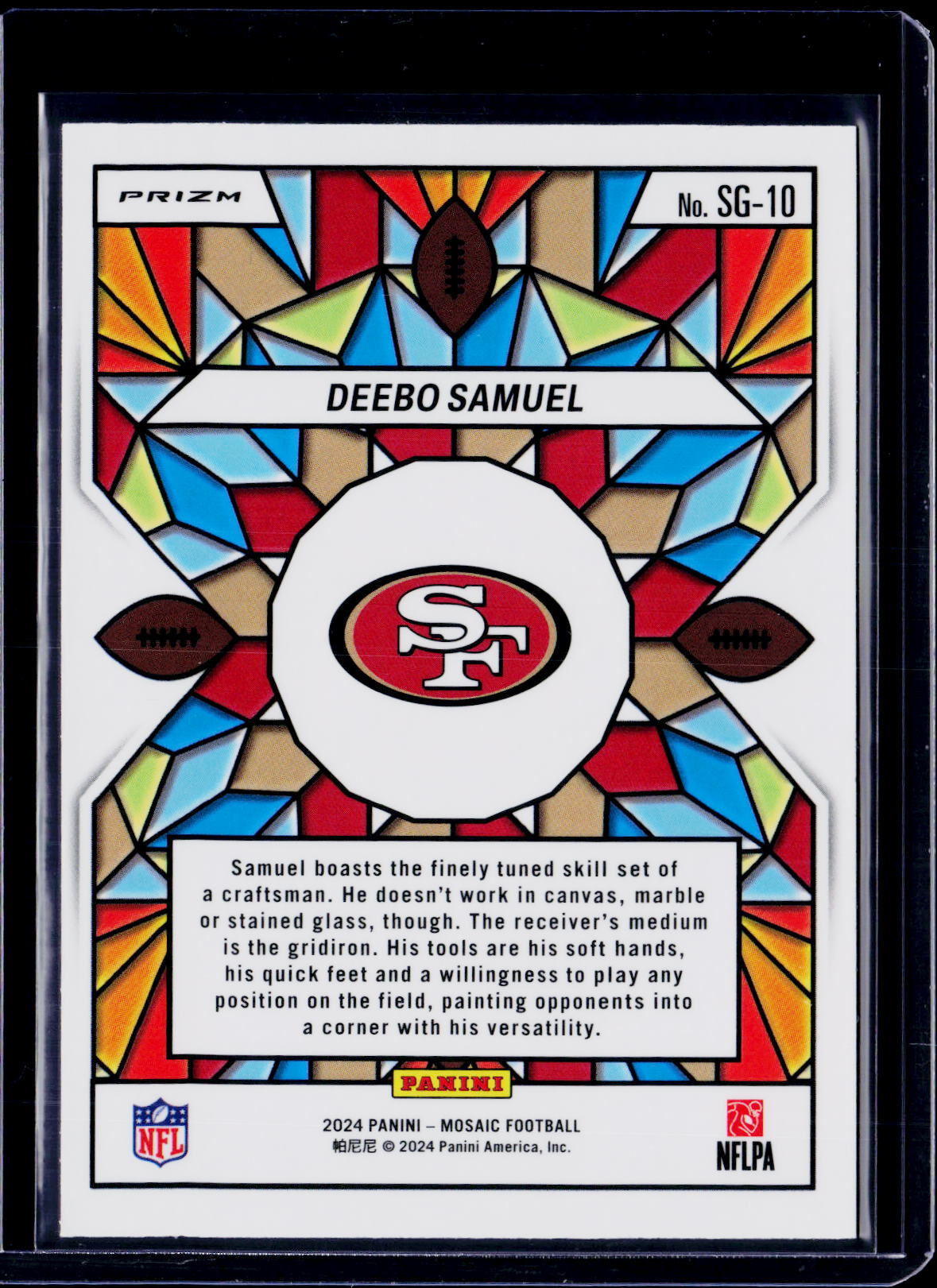 2024 Mosaic Deebo Samuel Stained Glass