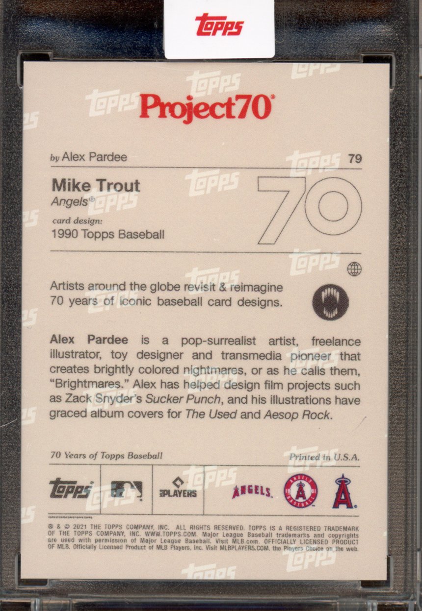 2021 Topps Project 70 Mike Trout Alex Pardee 79