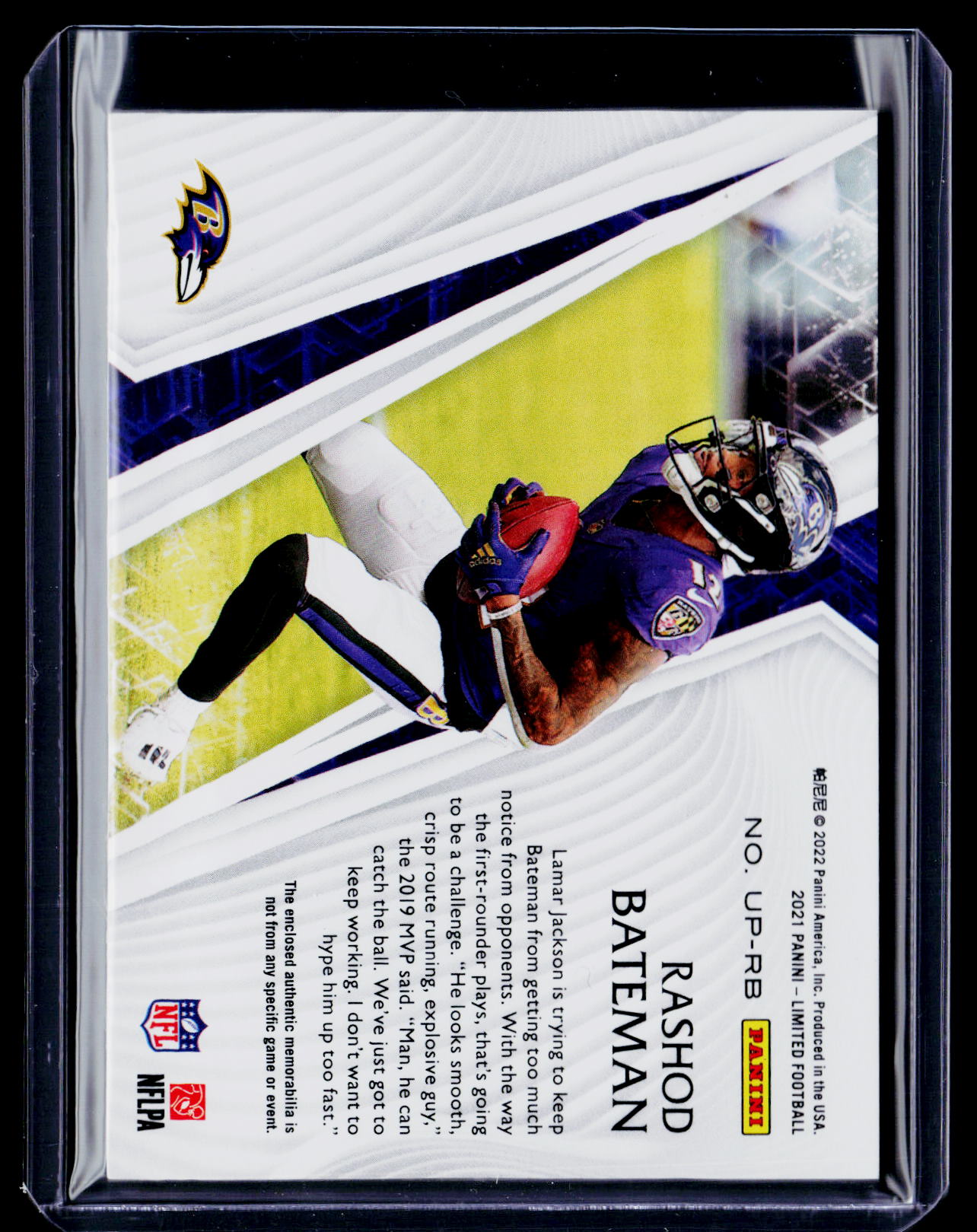 2021 Limited Rashod Bateman Rookie Patch 27/50 RC