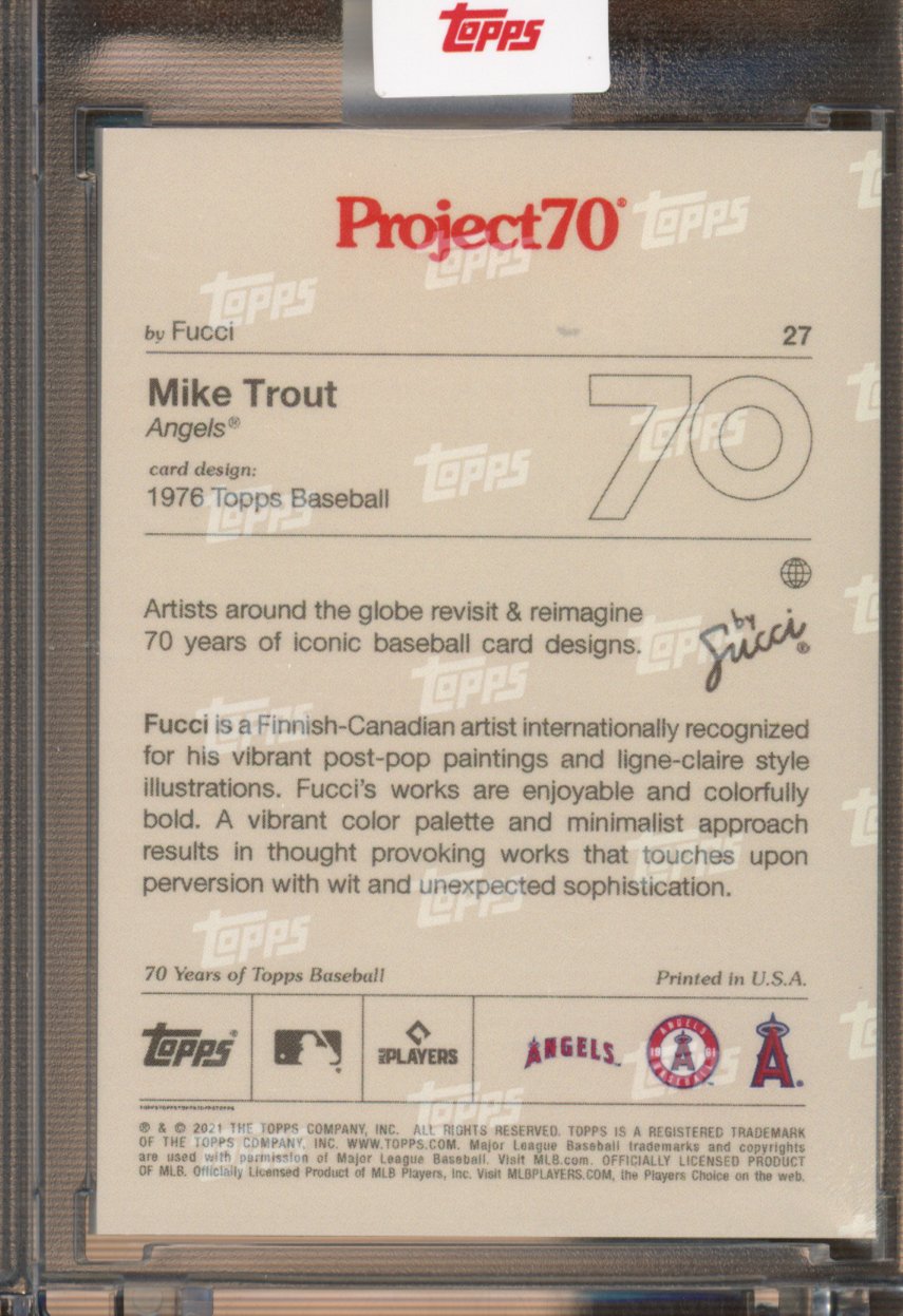 2021 Topps Project 70 Mike Trout Fucci 27