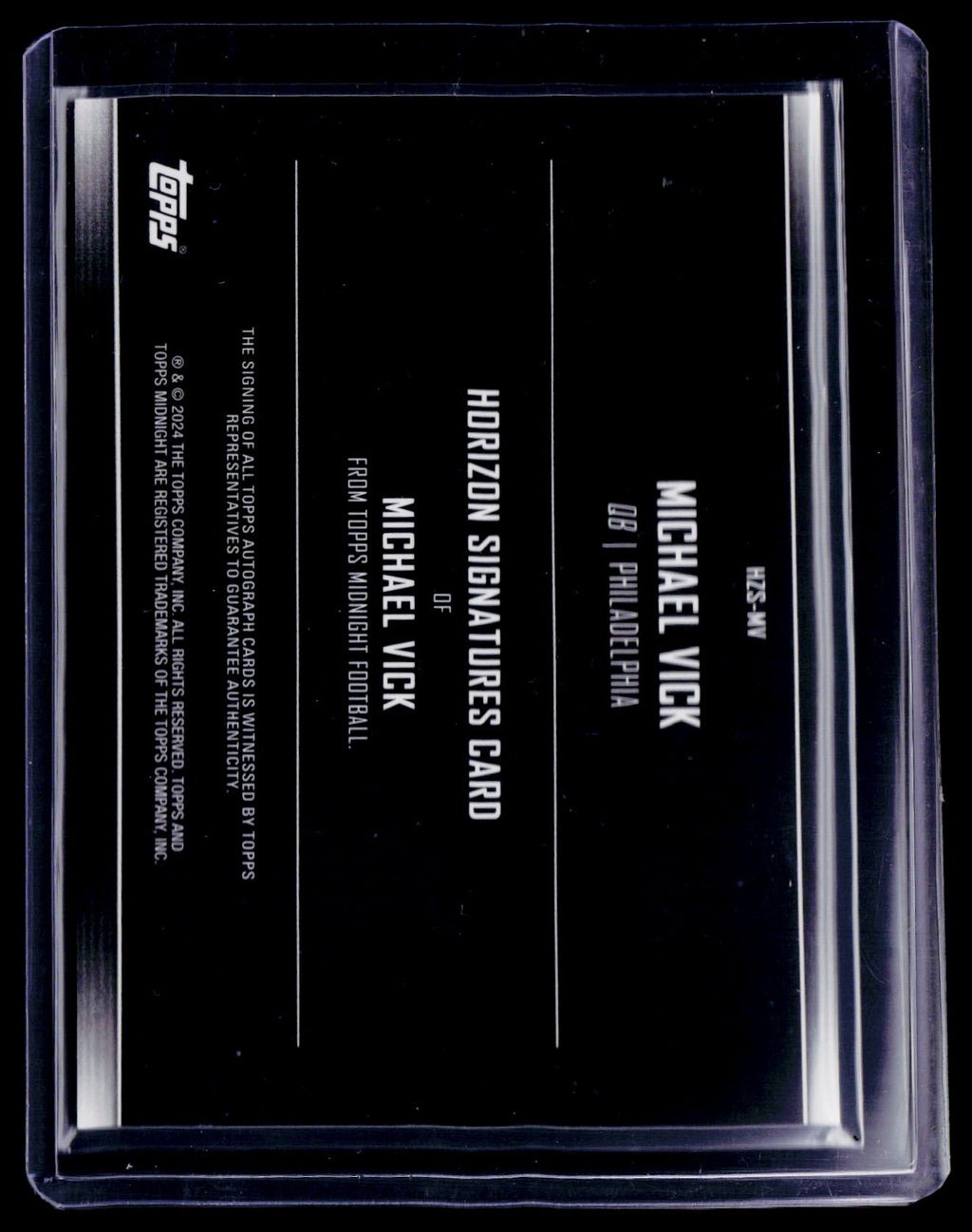 2024 Topps Midnight Michael Vick Horizon Auto
