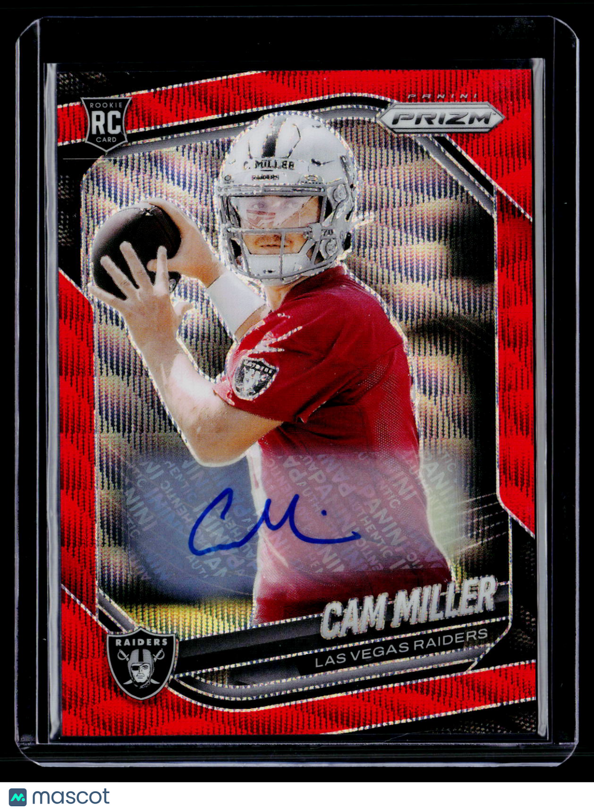 2025 Prizm Cam Miller Rookie Red Wave Auto 78/149 RC