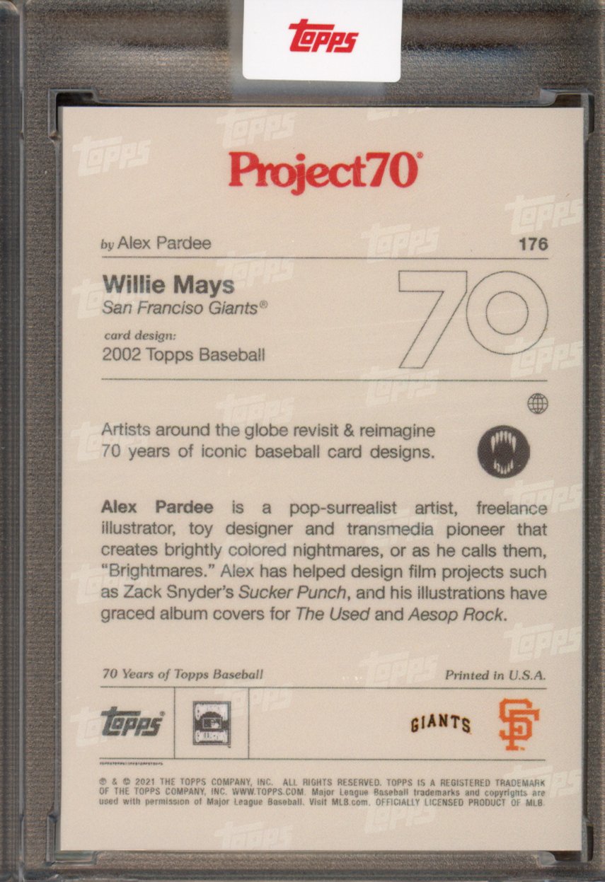 2021 Topps Project 70 Willie Mays Alex Pardee 176
