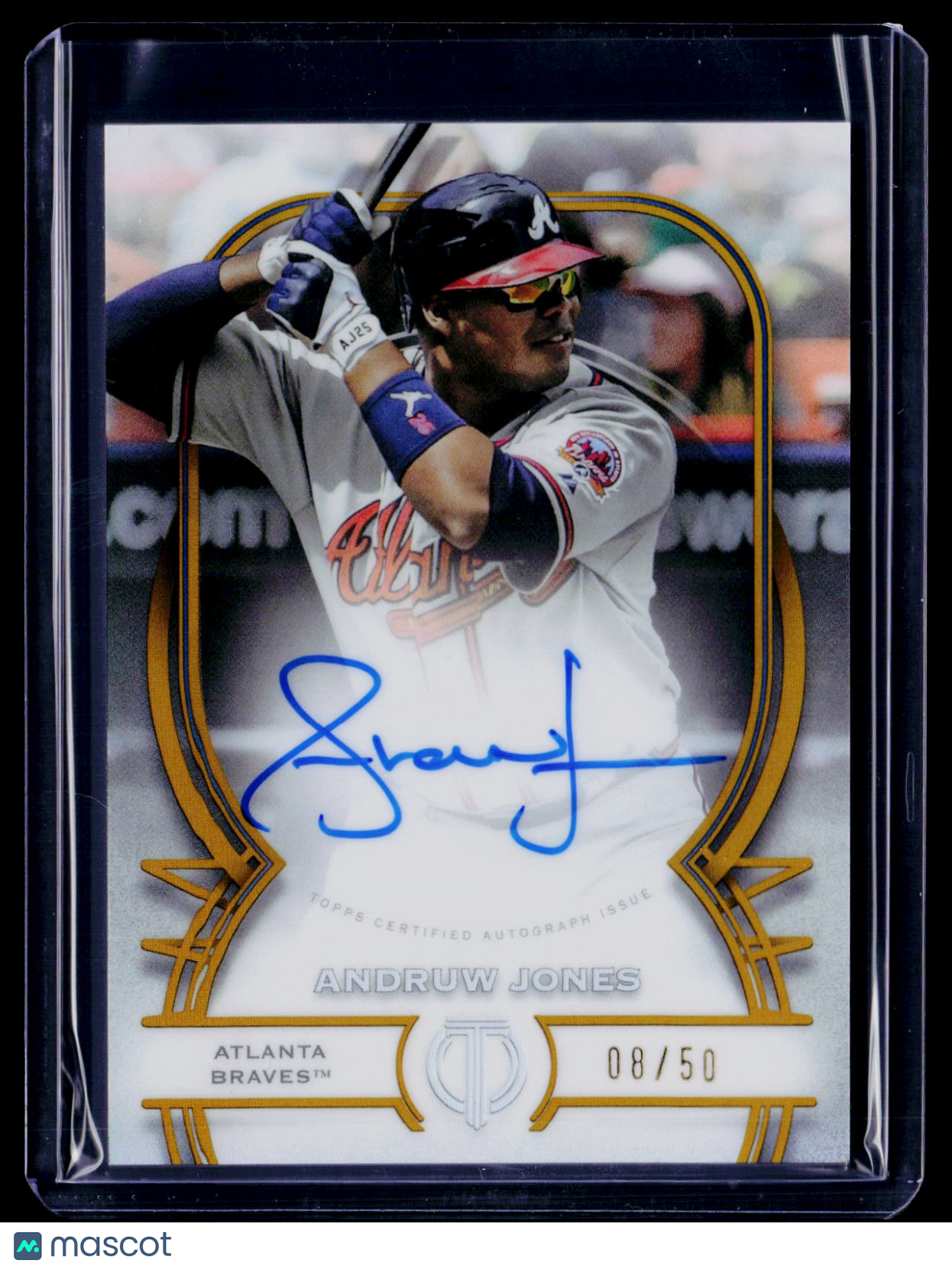 2026 Topps Tribute Andruw Jones Gold Auto 8/50