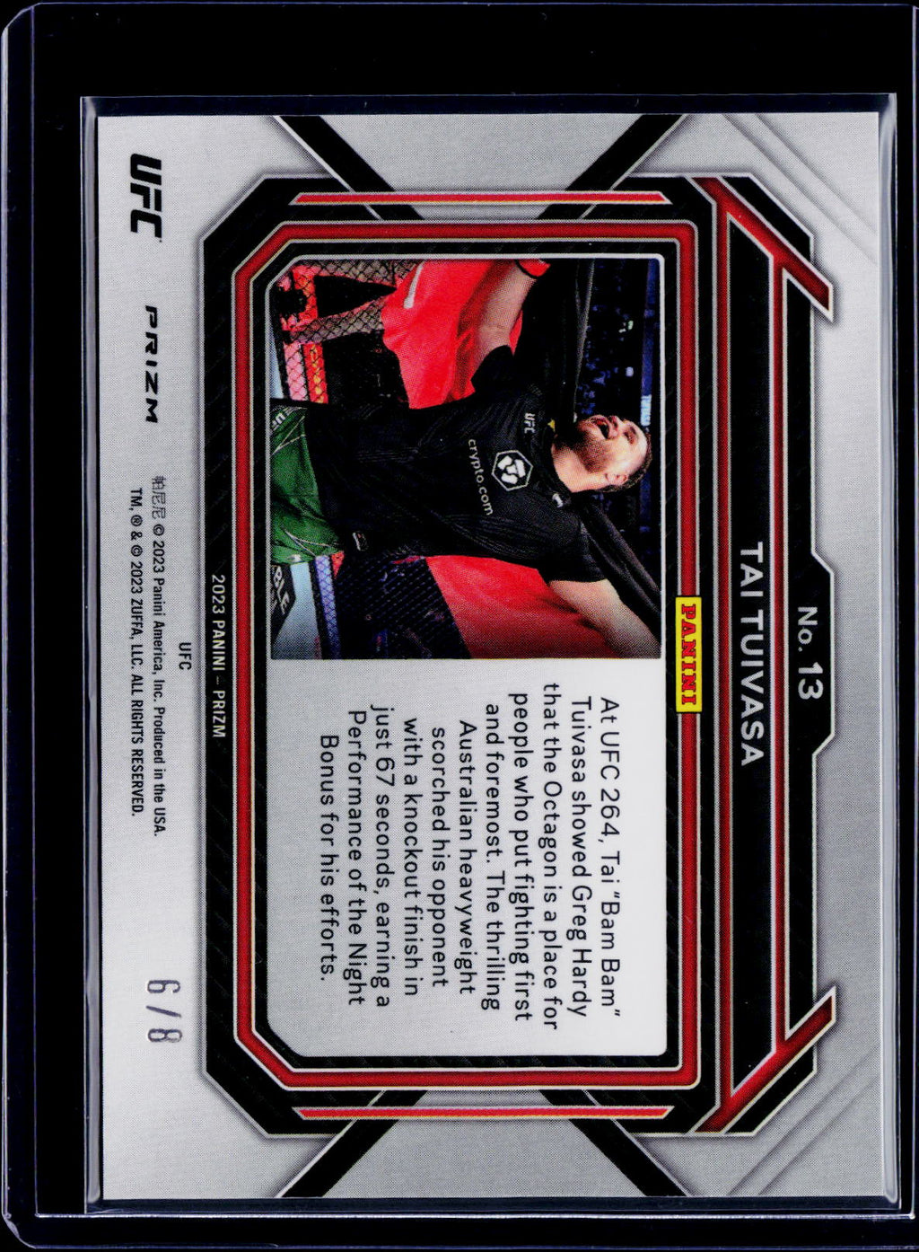 2023 Prizm Tai Tuivasa Checkerboard 6/8
