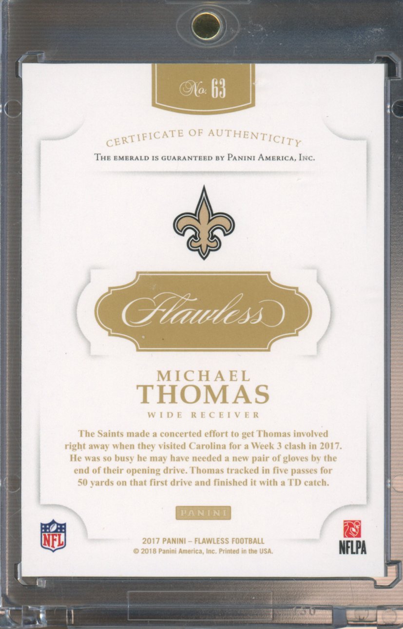 2017 Flawless Michael Thomas Emerald 3/5