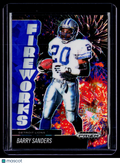 2025 Prizm Black Barry Sanders Blue Crakced Ice Fireworks 113/125