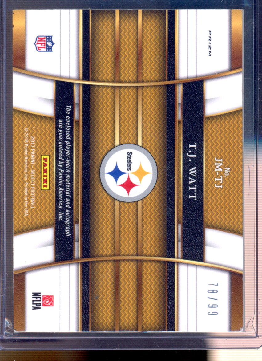 2017 Select TJ Watt Rookie Patch Auto 78/99 RC