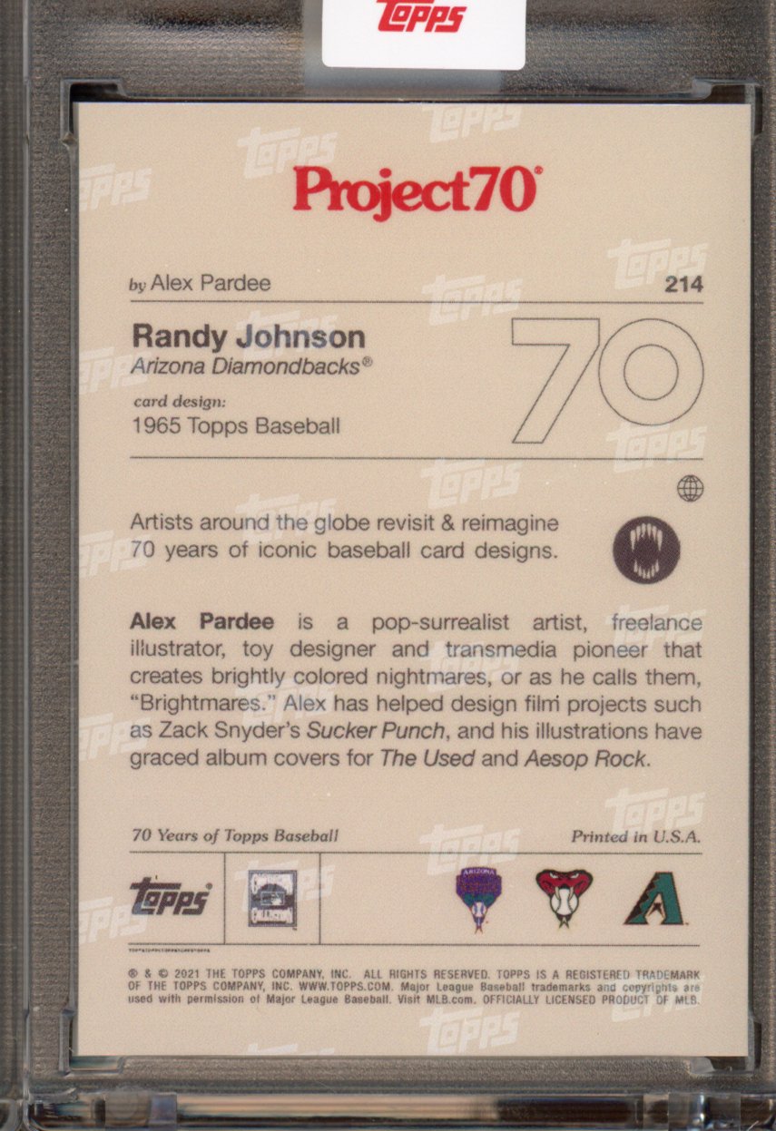 2021 Topps Project 70 Randy Johnson Alex Pardee 214