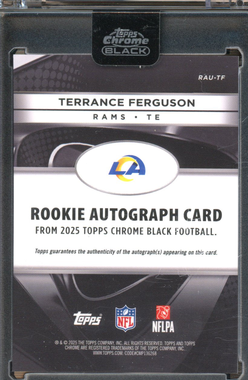 2025 Topps Chrome Black Terrance Ferguson Rookie Auto RC