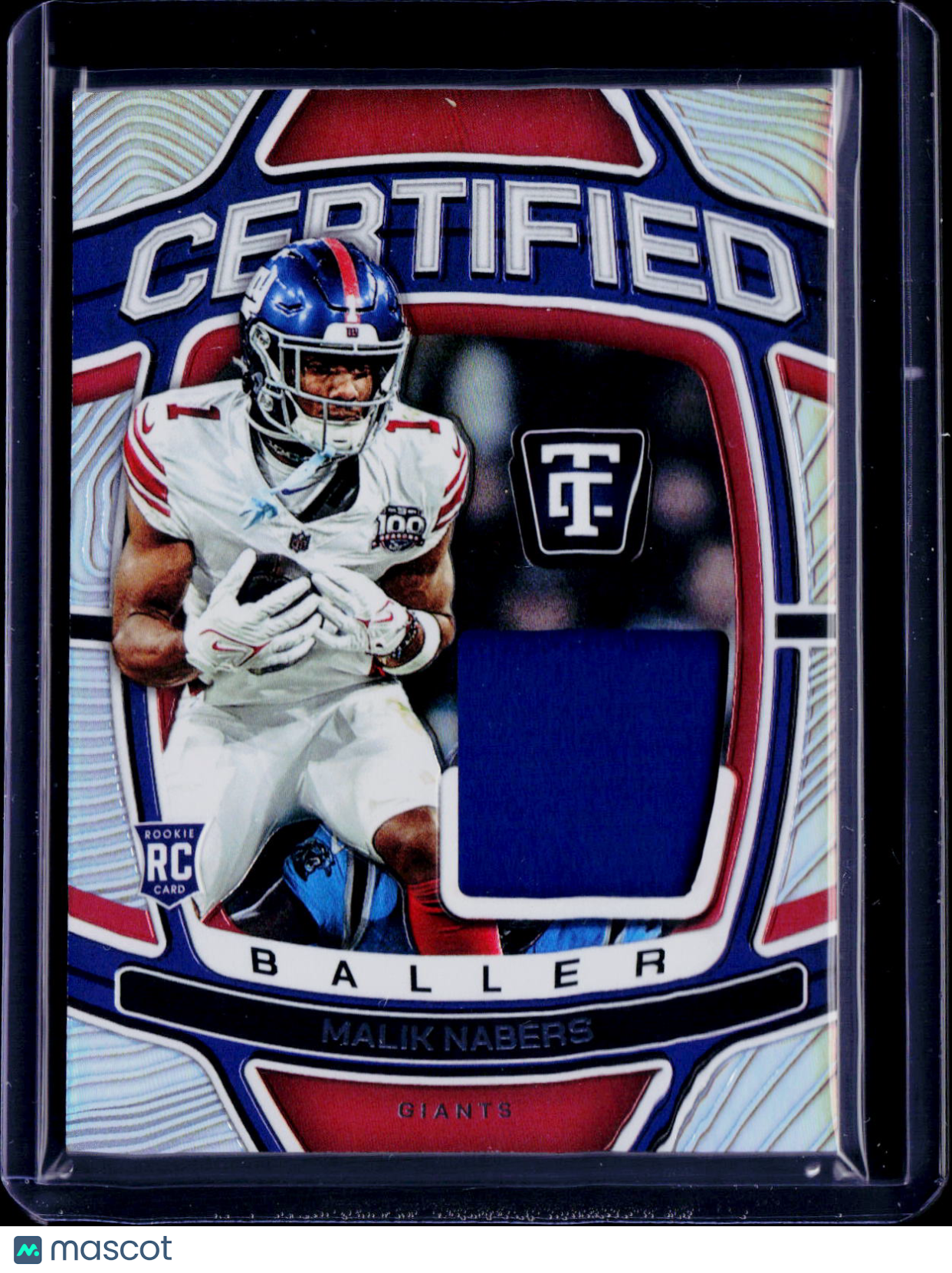 2025 Totally Certified Malik Nabers Certfied Ballers Patch 109/149