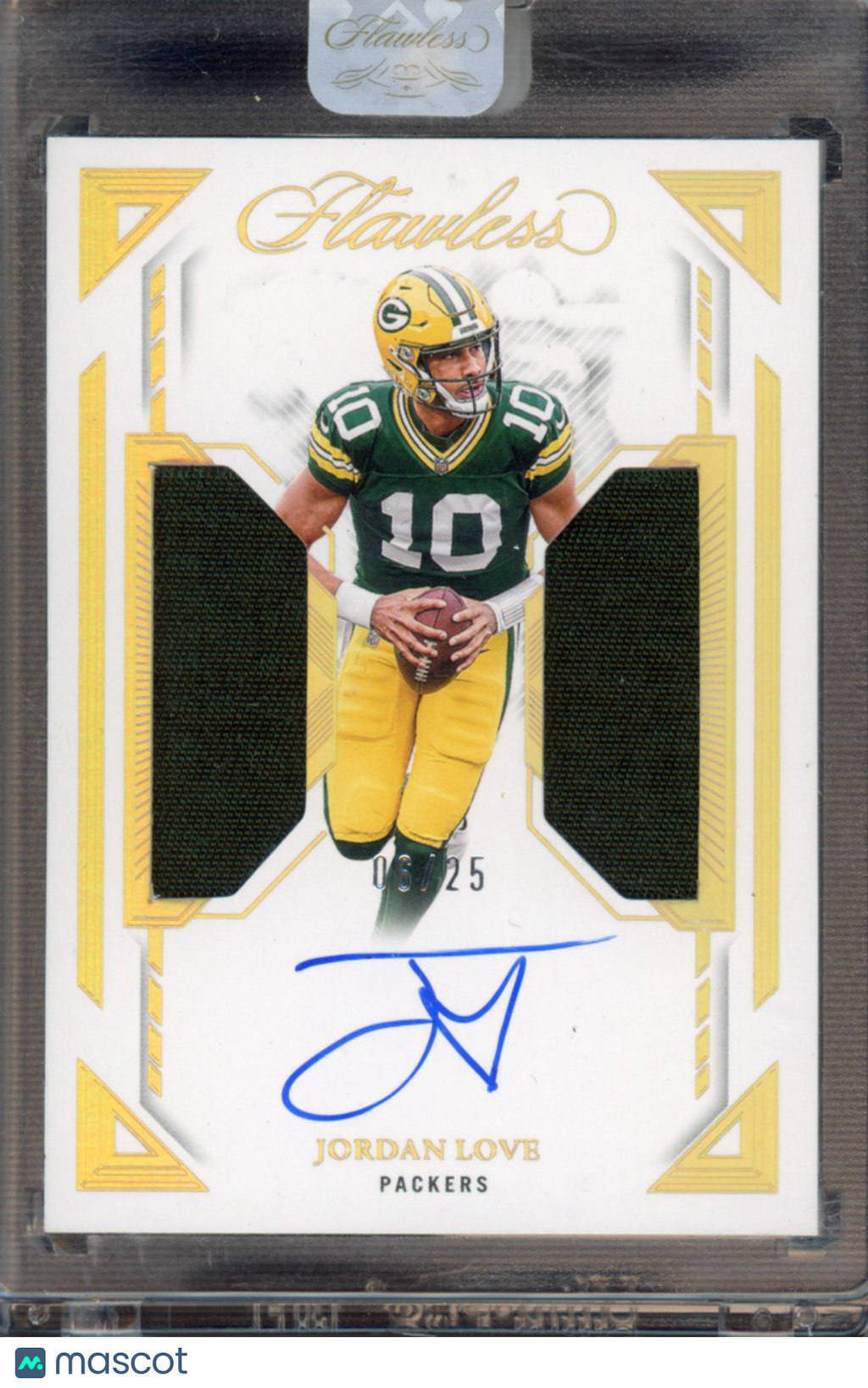 2025 Flawless Jordan Love Dual Patch Auto 6/25