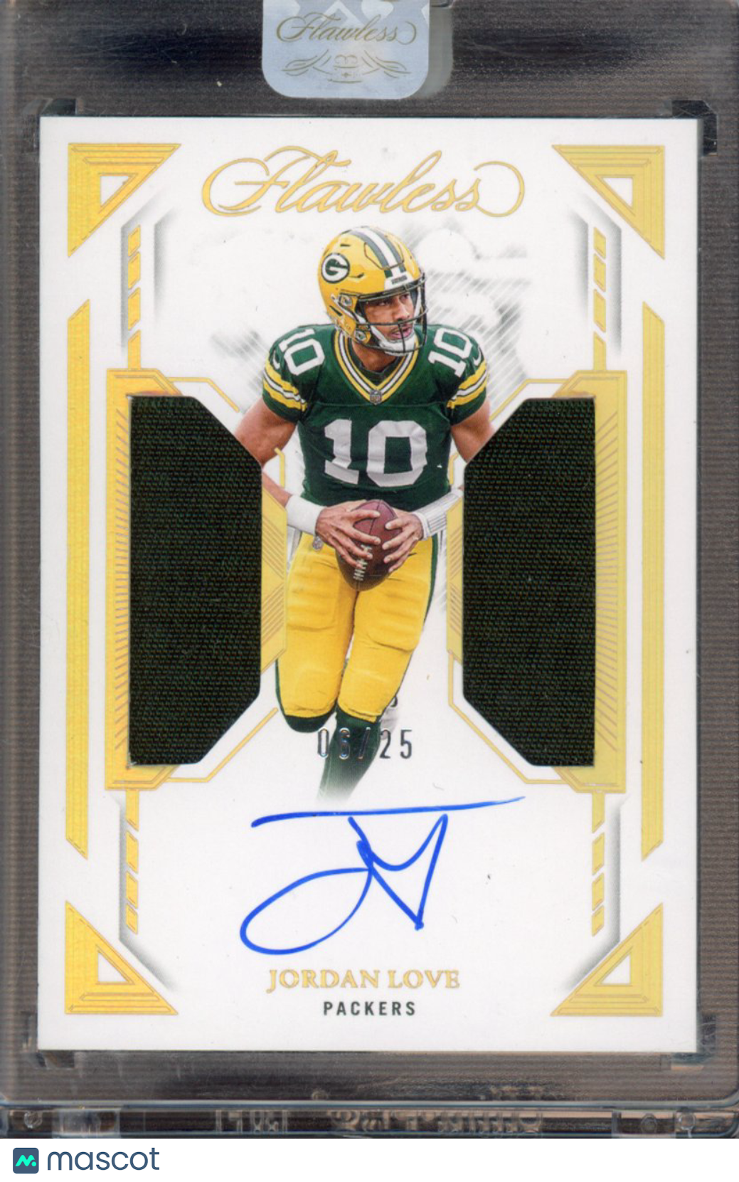 2025 Flawless Jordan Love Dual Patch Auto 6/25