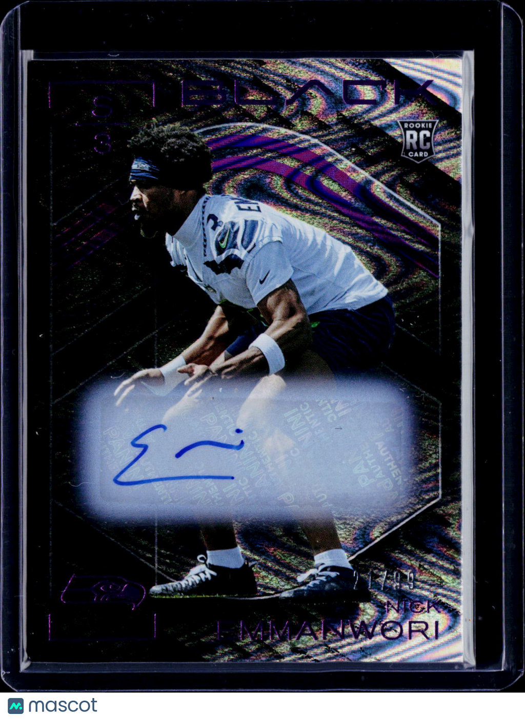 2025 Black Nick Emmanwori Rookie Auto 21/99 RC