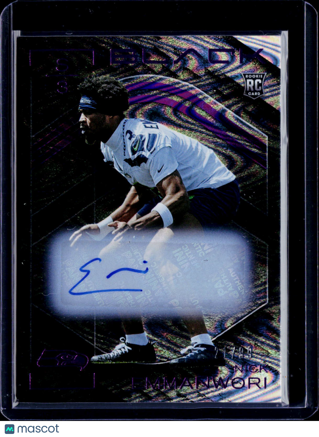 2025 Black Nick Emmanwori Rookie Auto 21/99 RC