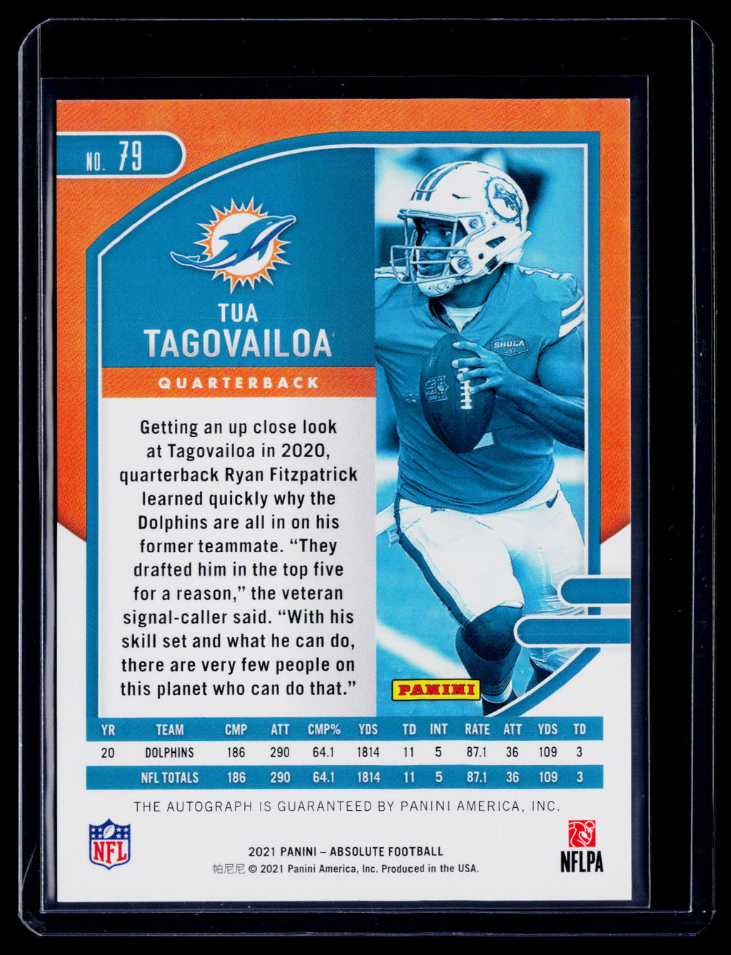 2021 Absolute Tua Tagovailoa Gold Stars Auto 5/10