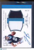 2024 National Treasures Jonathan Brooks Crossover Rookie Patch Auto 47/99 RC
