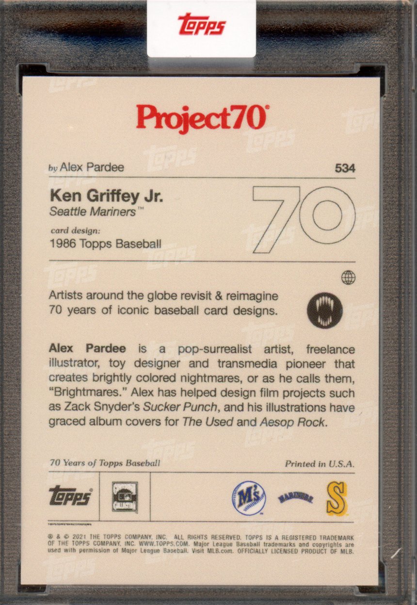 2021 Topps Project 70 Ken Griffey Jr. Alex Pardee 534