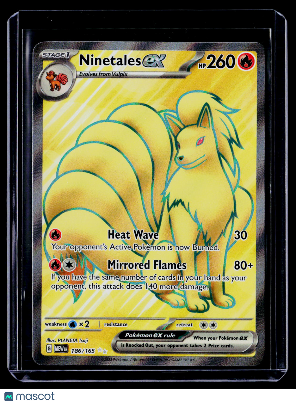 Pokemon Ninetales ex 186 165