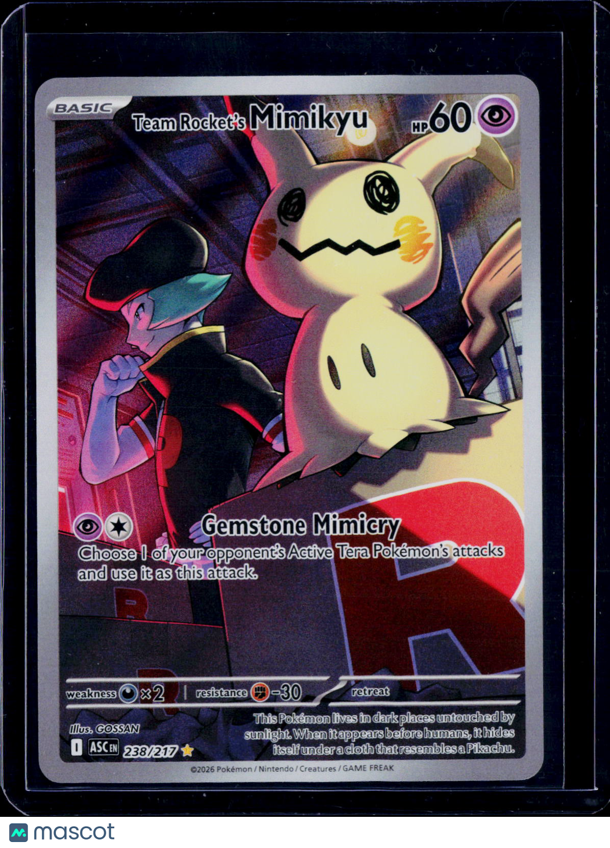 Team Rocket's Mimikyu 238/217