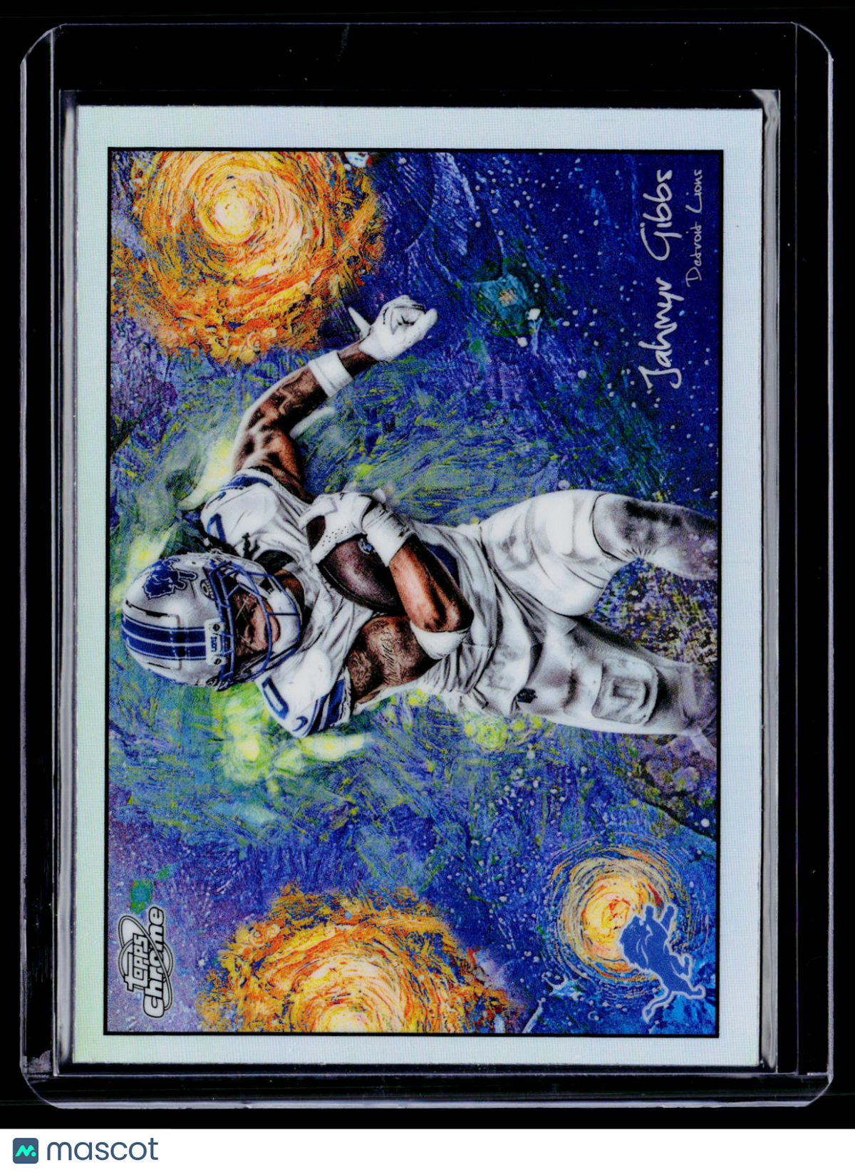 2025 Topps Chrome Cosmic Jahmyr Gibbs Stars in the Night