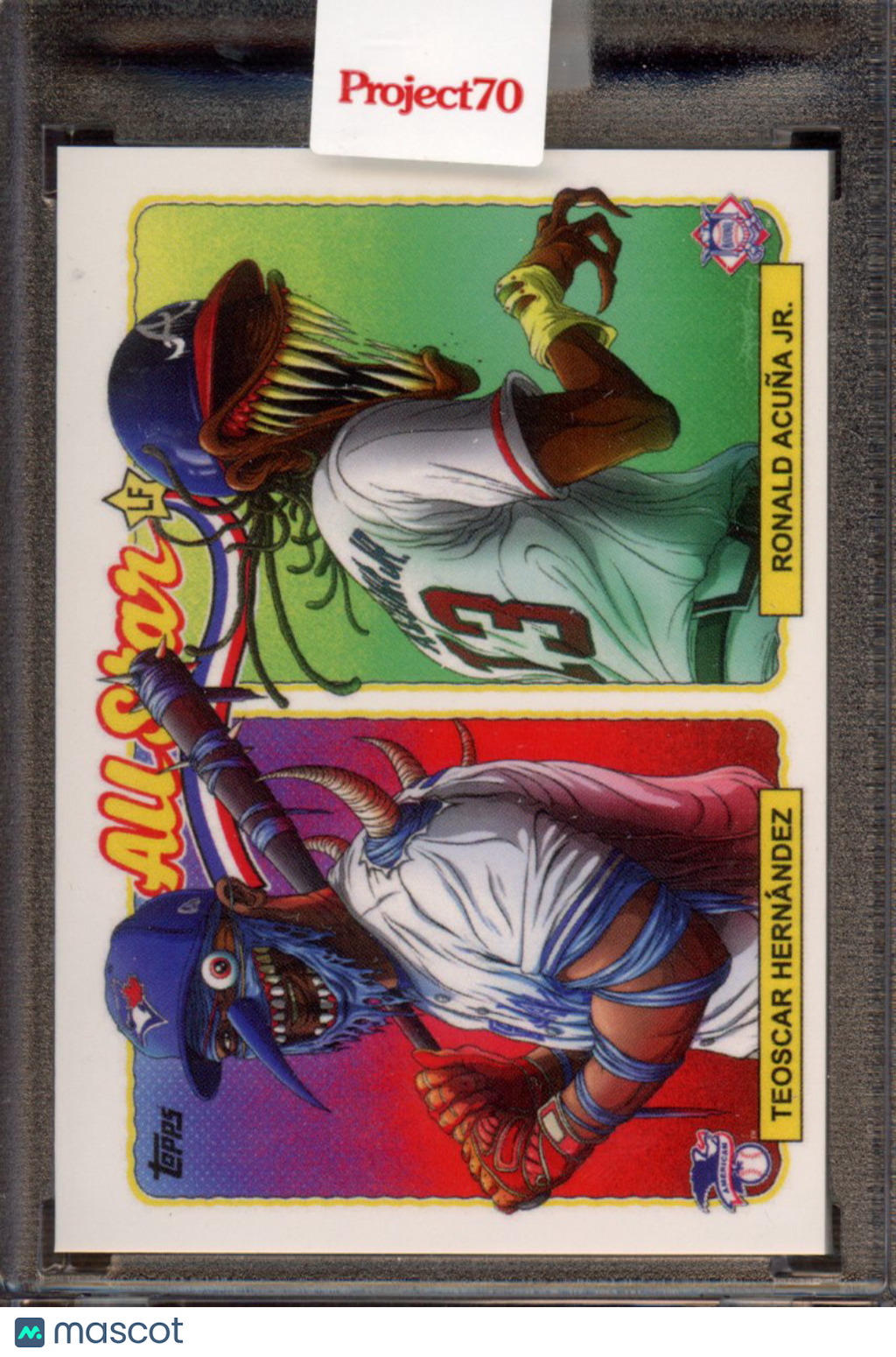2021 Topps Project 70 Teoscar Hernandez / Ronald Acuna Jr. Alex Pardee ASG2