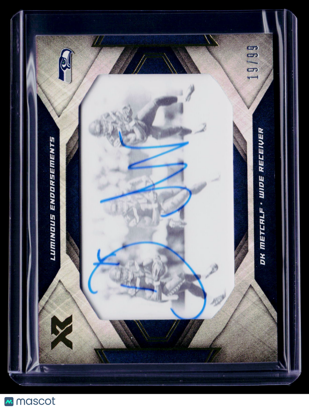 2019 Panini Xr DK Metcalf Rookie Auto 19/99 RC