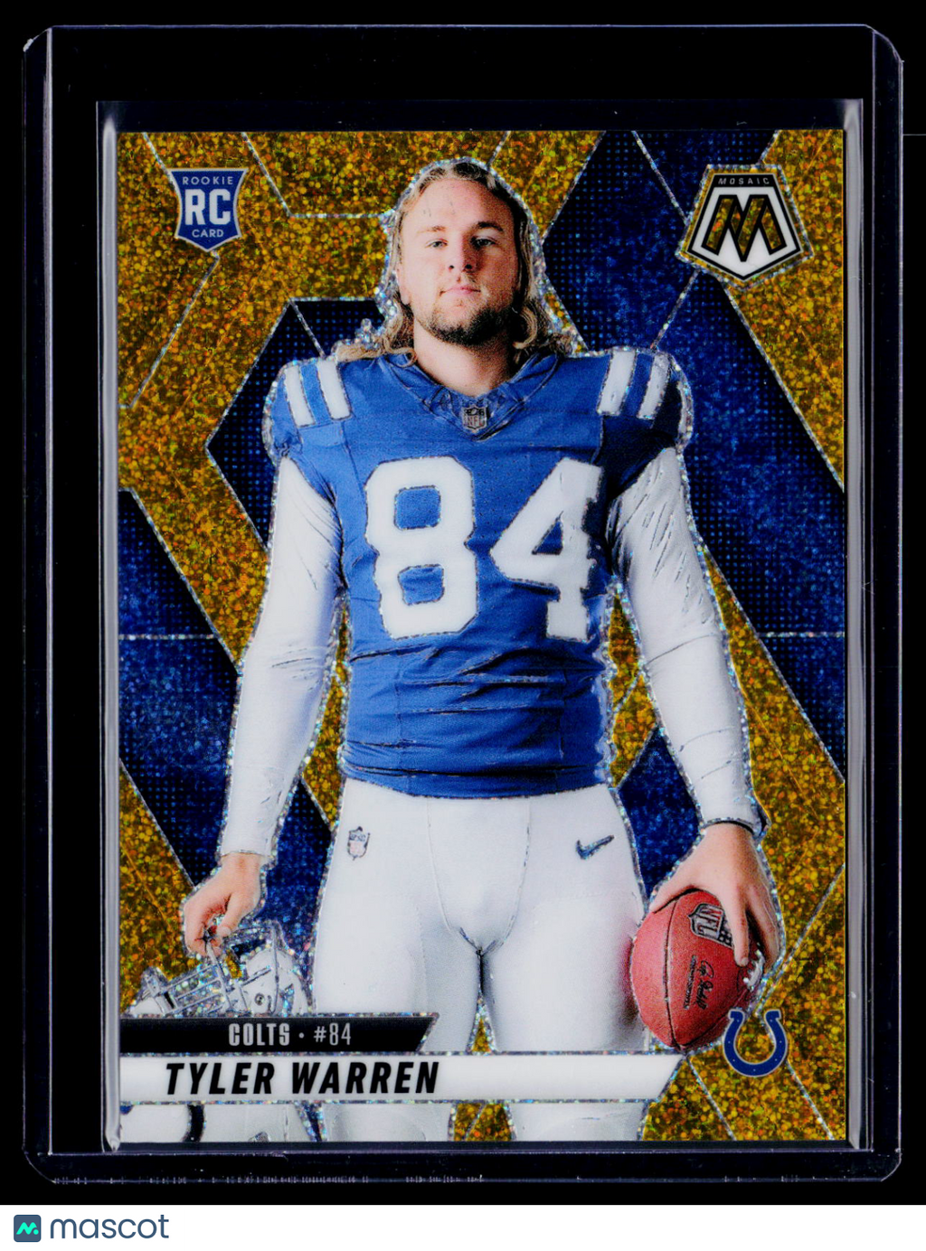 2025 Mosiac Tyler Warren Rookie Gold Glitter 3/5 RC