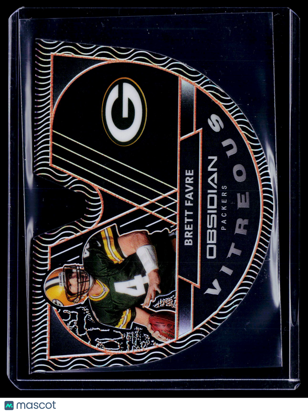 2020 Obsidian Brett Favre Vitreous Orange Electric Etch 1/25