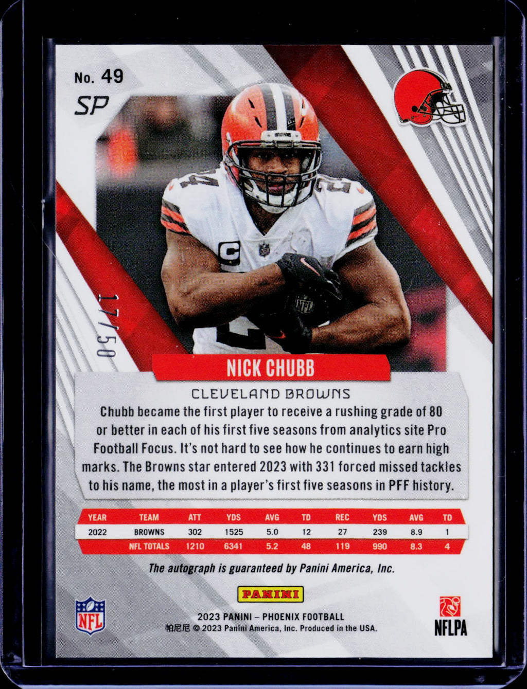 2023 Phoenix Nick Chubb Orange Auto 17/50