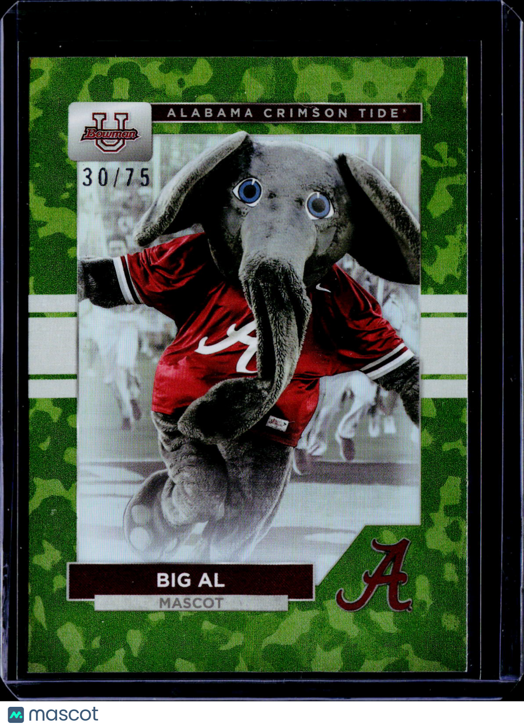 2023 Bowman U Alabama Big Al Camo /75