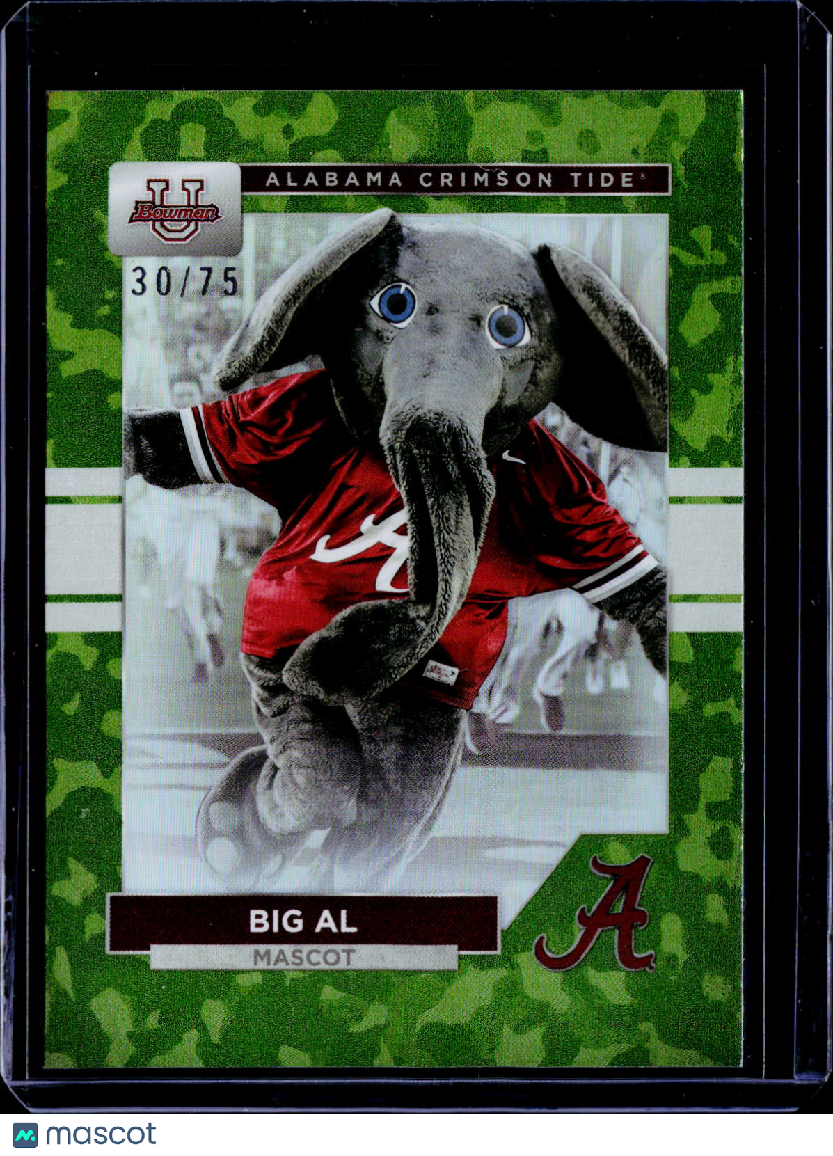 2023 Bowman U Alabama Big Al Camo /75