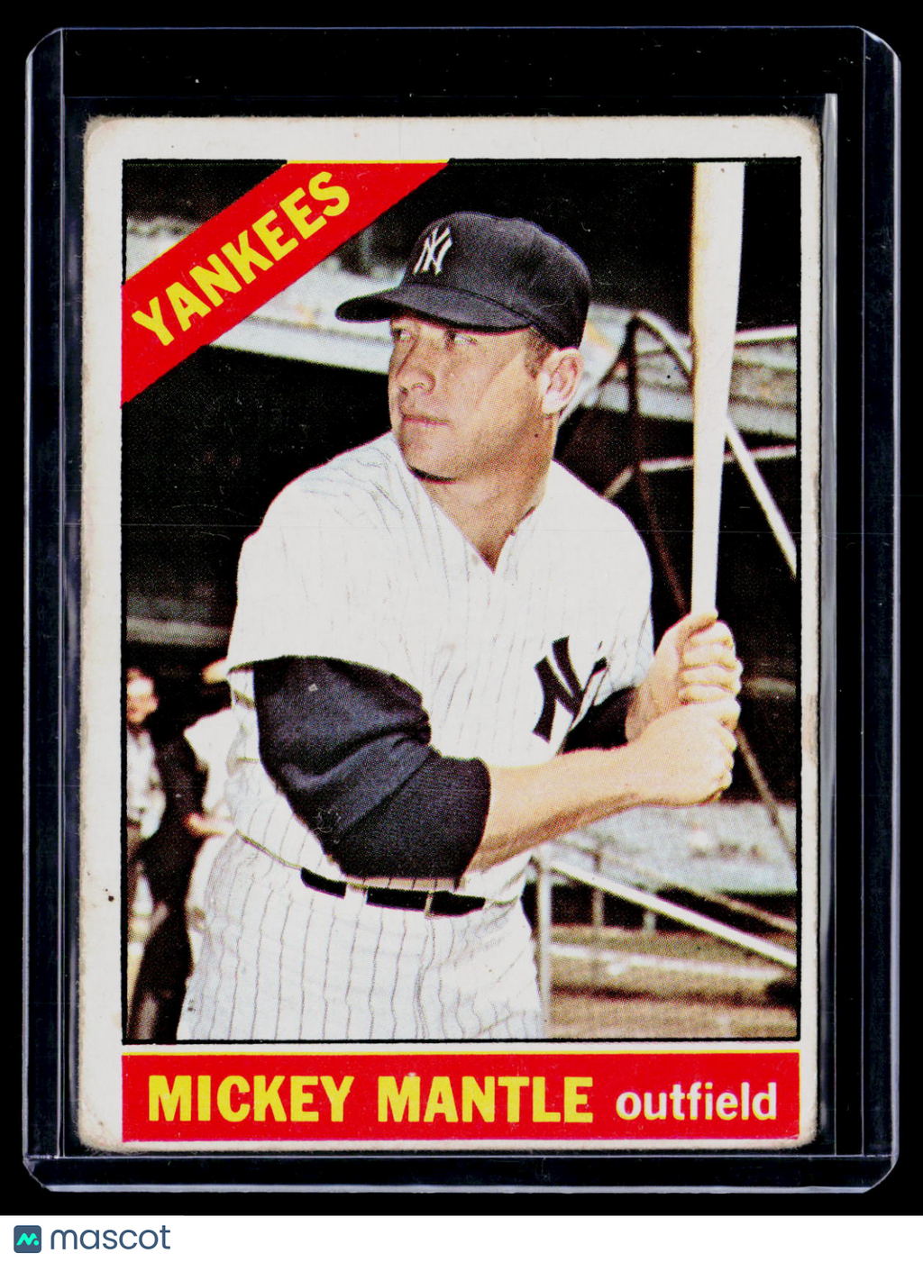 1966 Topps Mickey Mantle 50 Poor Condition