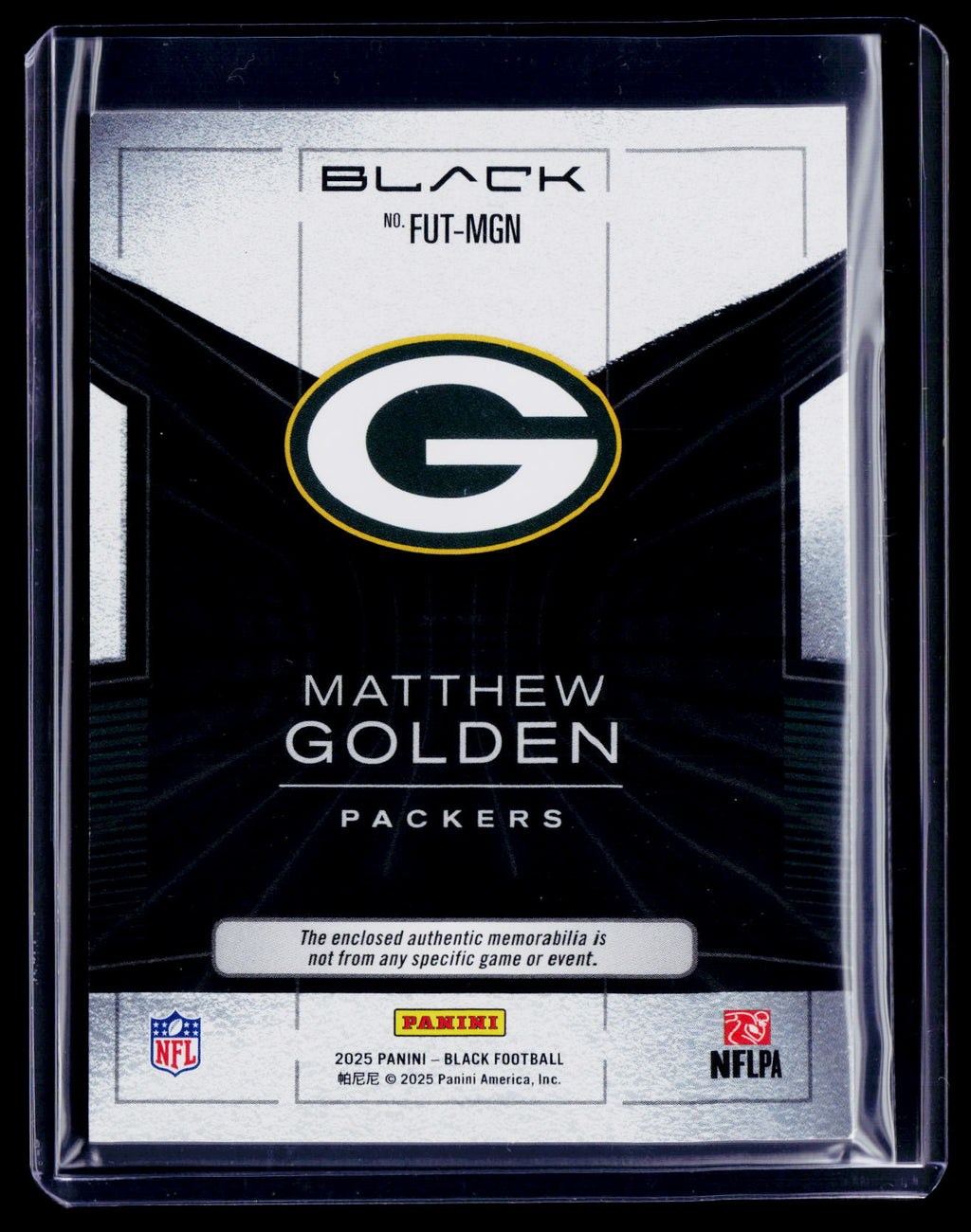 2025 Black Matthew Golden Rookie Futuristic Patch 31/199 RC