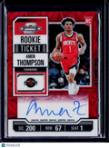 2023-24 Panini Contenders Optic Amen Thompson Rookie Variation Red Scope Auto RC