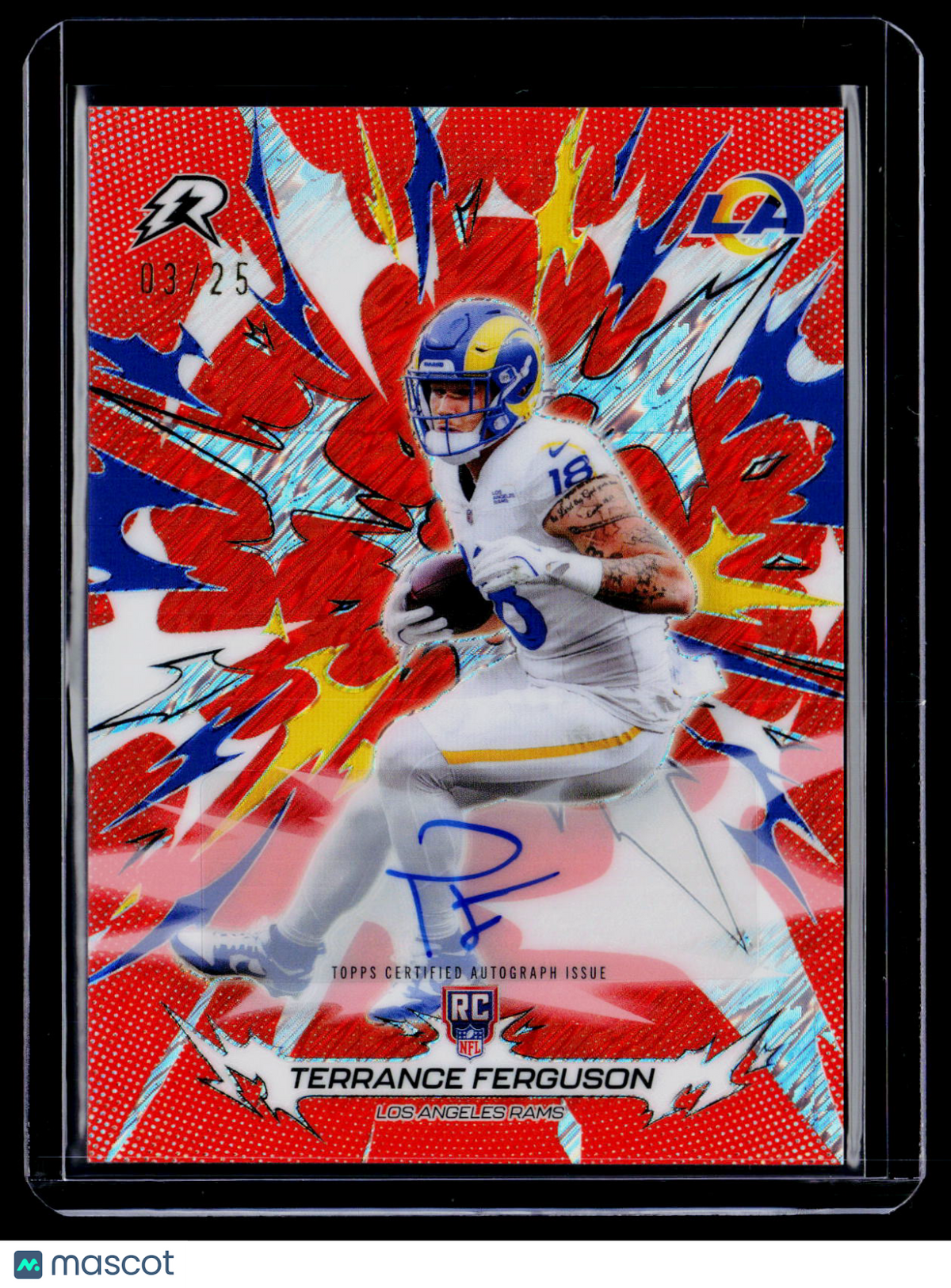 2025 Topps Resurgence Terrance Ferguson Rookie Orange Surge Auto 3/25 RC